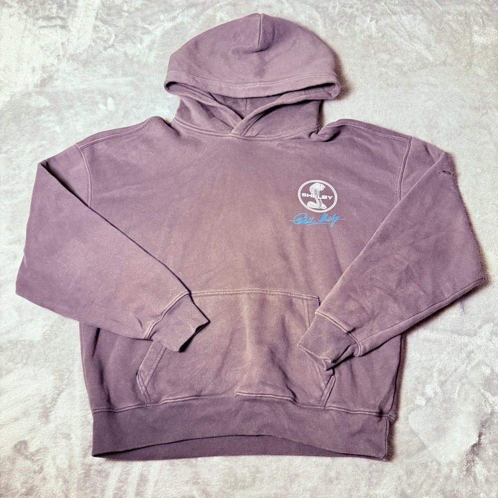 Hollister Shelby Kids SZ Small Cobra Muscle Boxy Fit Hoodie Gray Graphic Fleece